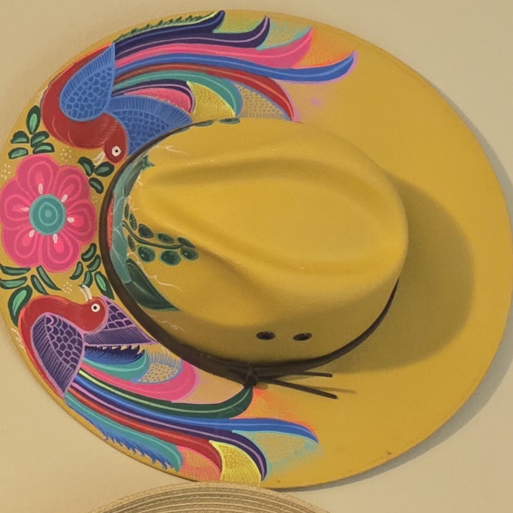 Colorful Yellow Floral Hat